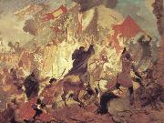Karl Briullov, The Siege of Pskov by the troops of stephen batory,King of Poland